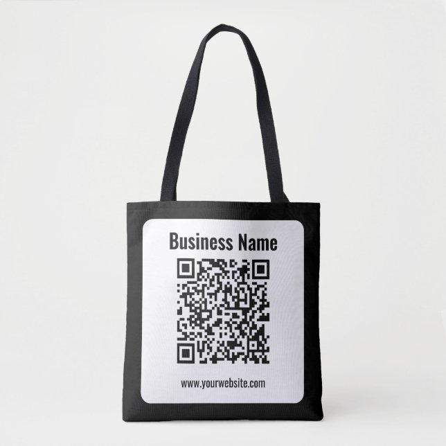 Create Your Own QR Code | Transperant Tote Bag (Front)