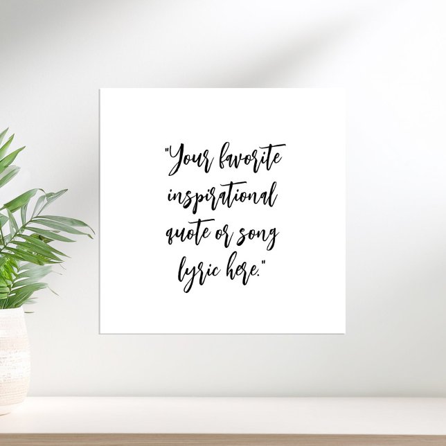 Create Your Own Quote Calligraphy Poster (Creator Uploaded)