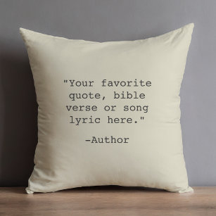 Create Your Own Quote Cushion