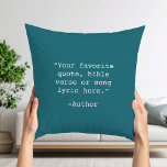 Create Your Own Quote Cushion<br><div class="desc">Create your own custom quote throw pillow. Features minimalist typewriter typography.</div>