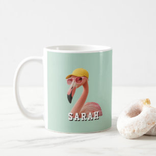 Create Your Own Quote Custom Flamingo Coffee Mug