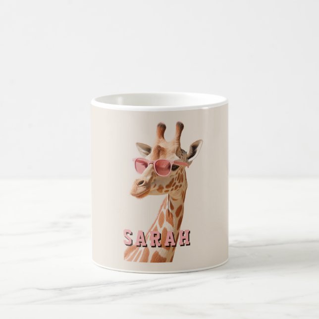 Create Your Own Quote Custom Giraffe Coffee Mug (Center)