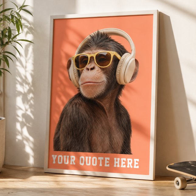 Create Your Own Quote Custom Monkey Poster (Create Your Own Quote Custom Monkey Poster)