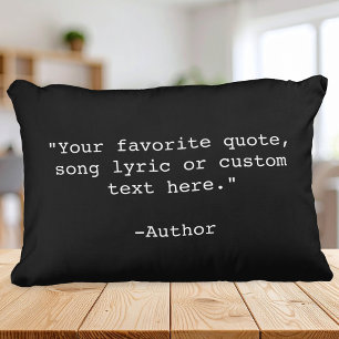 Create Your Own Quote Decorative Cushion