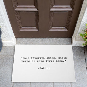 Create Your Own Quote Doormat