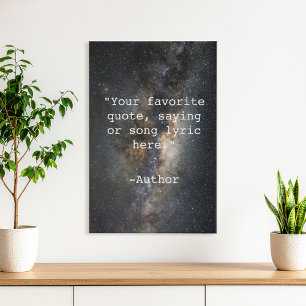 Create Your Own Quote Faux Canvas Print