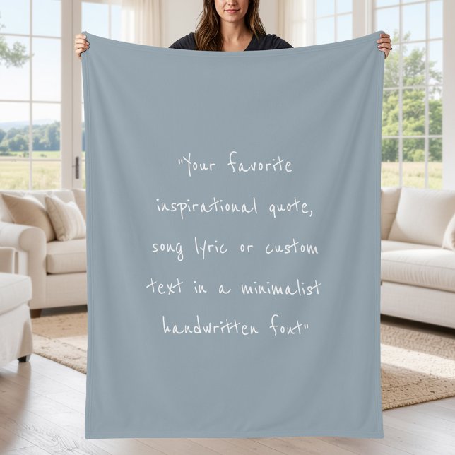 Create Your Own Quote Fleece Blanket (Creator Uploaded)