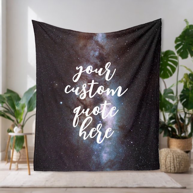 Create Your Own Quote Fleece Blanket (Creator Uploaded)