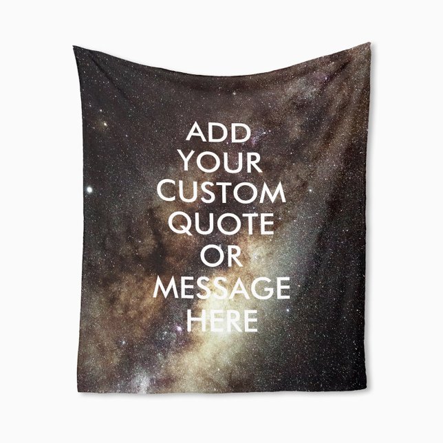 Create Your Own Quote Fleece Blanket (Creator Uploaded)
