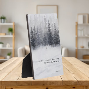 Create Your Own Quote Inspirational Forest Plaque