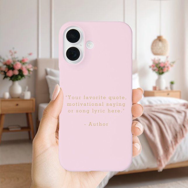 Create Your Own Quote iPhone 16 Case (Creator Uploaded)