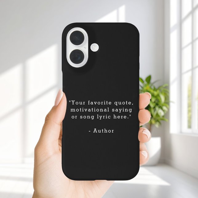 Create Your Own Quote iPhone 16 Case (Creator Uploaded)