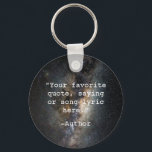 Create Your Own Quote Key Ring<br><div class="desc">Create your own custom quote keychain. Features minimalist typewriter typography.</div>