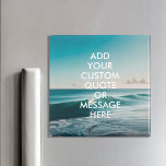 Create Your Own Quote Magnet<br><div class="desc">Create your own custom quote magnet. Personalise this magnet with modern minimalist typography and ocean waves landscape.</div>