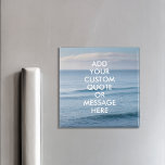 Create Your Own Quote Magnet<br><div class="desc">Create your own custom quote magnet. Personalise this magnet with modern minimalist typography and ocean waves landscape.</div>