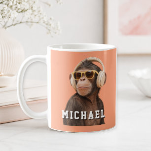 Create Your Own Quote - Name Custom Monkey Coffee Mug