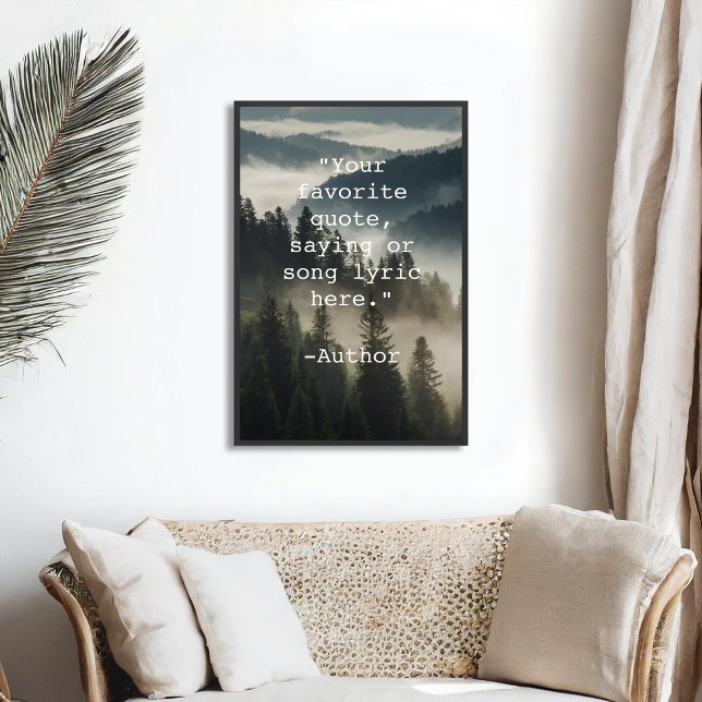 Create Your Own Quote Nature Landscape Poster (Creator Uploaded)