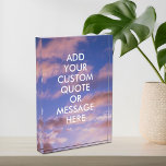 Create Your Own Quote  Photo Block<br><div class="desc">Create your own custom quote photo block. Personalise this photo block print with modern minimalist typography and sunset sky clouds background.</div>