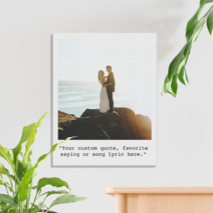 Create Your Own Quote Photo Canvas Print