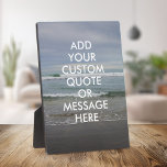 Create Your Own Quote Plaque<br><div class="desc">Create your own custom quote plaque. Personalise this magnet with modern minimalist typography and ocean waves landscape.</div>