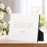 Create Your Own Quote Plaque<br><div class="desc">Create your own custom quote plaque home decor. Add your favourite saying, bible verse song lyric or personalised text in minimalist typewriter style typography.</div>