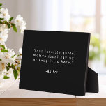 Create Your Own Quote Plaque<br><div class="desc">Create your own custom quote plaque home decor. Add your favourite saying, bible verse song lyric or personalised text in minimalist typewriter style typography.</div>