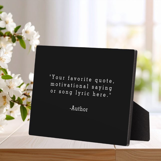 Create Your Own Quote Plaque (Creator Uploaded)