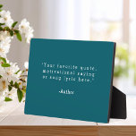 Create Your Own Quote Plaque<br><div class="desc">Create your own custom quote plaque home decor. Add your favourite saying, bible verse song lyric or personalised text in minimalist typewriter style typography.</div>