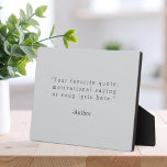 Create Your Own Quote Plaque<br><div class="desc">Create your own custom quote plaque home decor. Add your favourite saying,  bible verse song lyric or personalised text in minimalist typewriter style typography.</div>