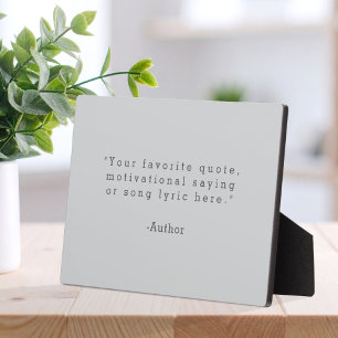 Create Your Own Quote Plaque