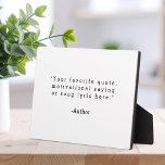 Create Your Own Quote Plaque<br><div class="desc">Create your own custom quote plaque home decor. Add your favourite saying, bible verse song lyric or personalised text in minimalist typewriter style typography.</div>