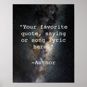 Create Your Own Quote Poster