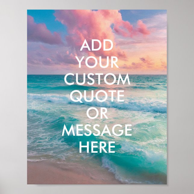 Create Your Own Quote Poster (Front)