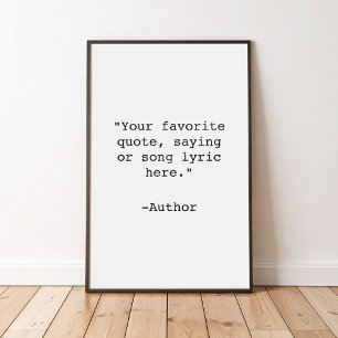 Create Your Own Quote Poster