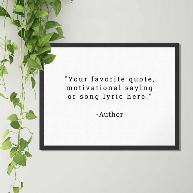Create Your Own Quote Poster (Creator Uploaded)