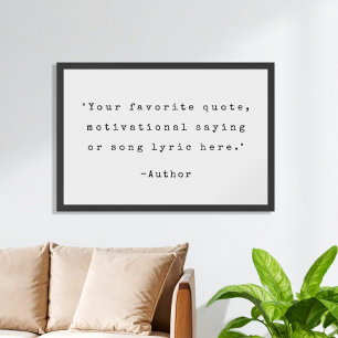 Create Your Own Quote Poster