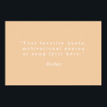 Create Your Own Quote Poster<br><div class="desc">Create your own custom quote poster wall art. Features minimalist typewriter typography.</div>