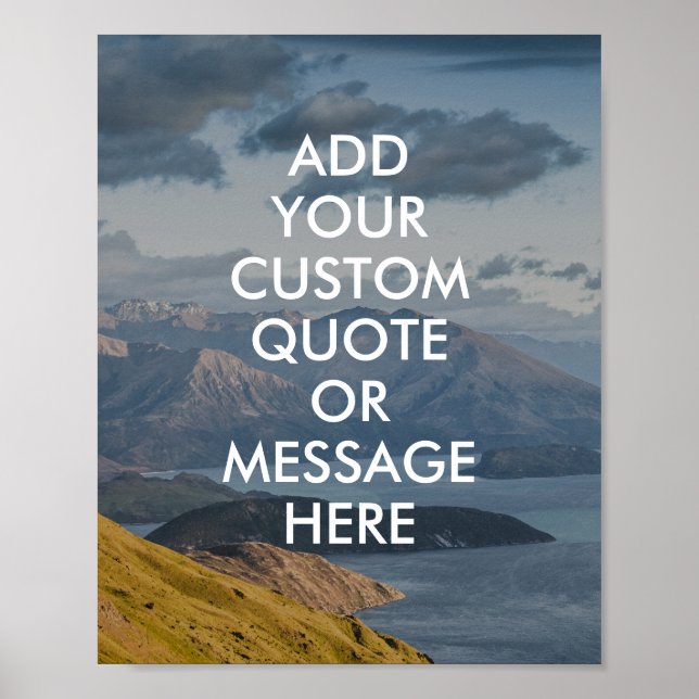 Create Your Own Quote Poster (Front)