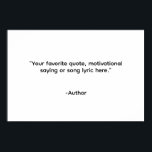 Create Your Own Quote Poster<br><div class="desc">Create your own custom quote poster wall art. Features minimalist typography.</div>