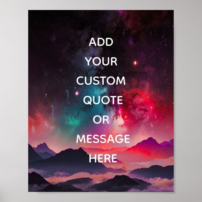 Create Your Own Quote Poster (Front)