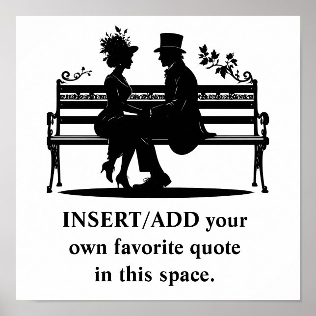 CREATE your OWN quote poster - art poster (Front)