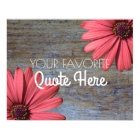 Create Your Own Quote | Rustic Wood Daisies Sign