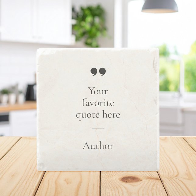 Create Your Own Quote Stone Coaster (Creator Uploaded)
