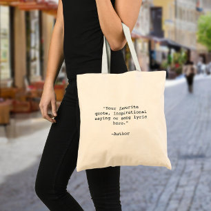 Create Your Own Quote Tote Bag