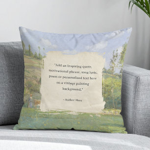 Create Your Own Quote Vintage Painting Cushion