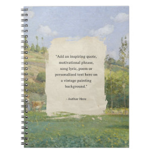 Create Your Own Quote Vintage Painting Notebook