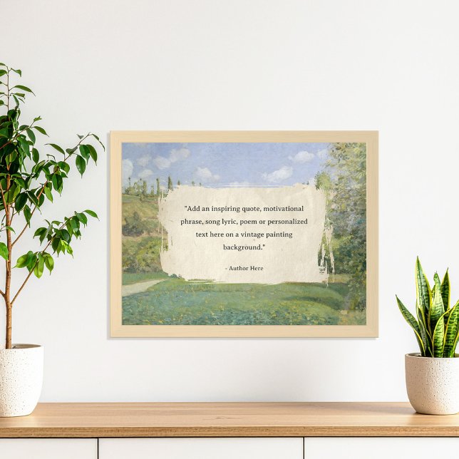 Create Your Own Quote Vintage Painting Poster (Creator Uploaded)