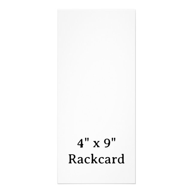 Create Your Own Rack Card (Front)