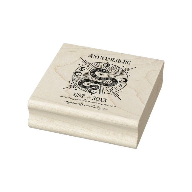 Create Your Own Radiant Celestial Serpent Rubber Stamp (Stamp)