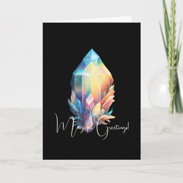 Create Your Own Rainbow Crystals Card (Front)